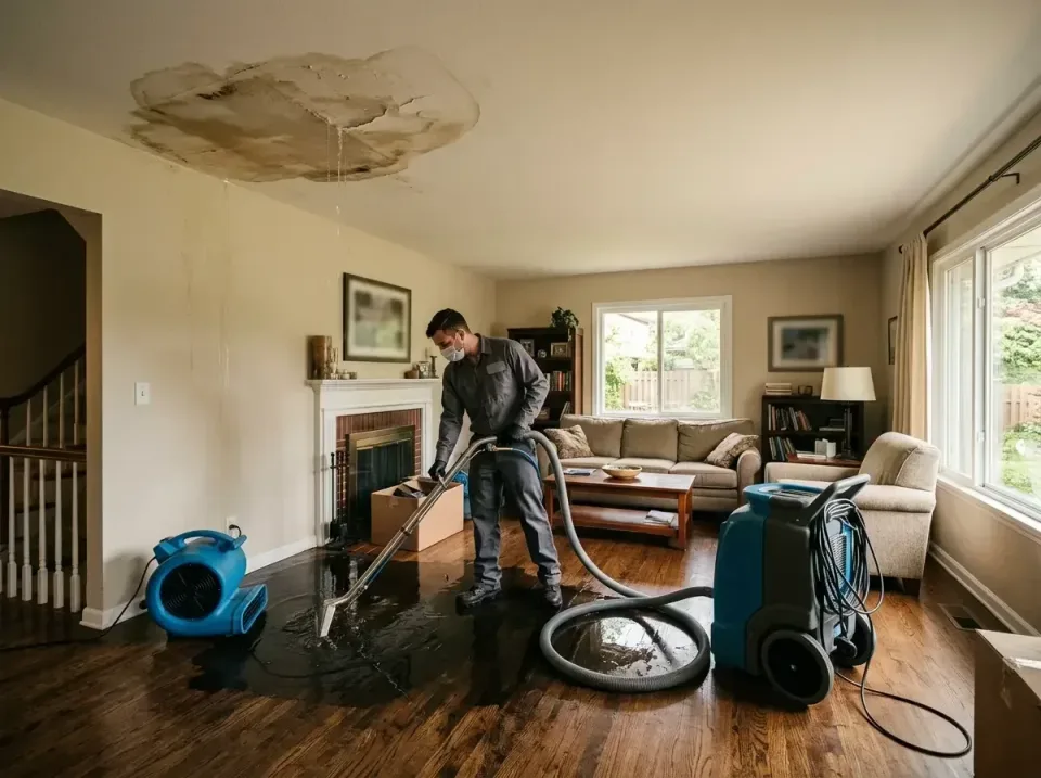 attic-pipe-burst-ceiling-drip-008 — frequently asked questions, Water Damage Restoration & Carpet Care in Whiteland, IN